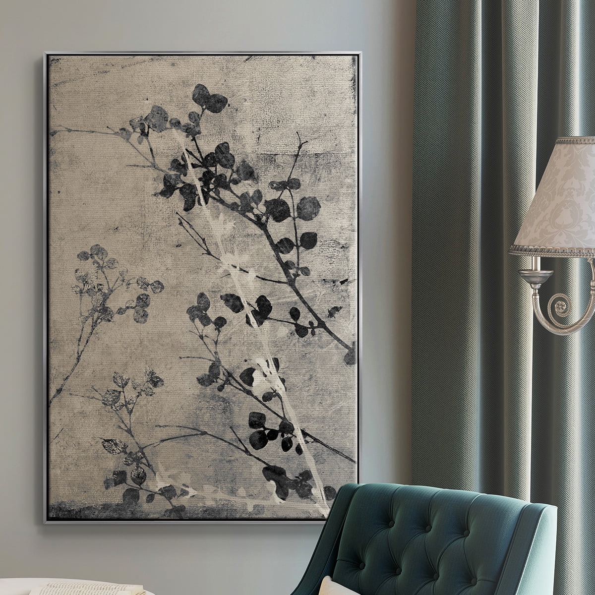 Boundless V Framed Premium Gallery Wrapped Canvas - Ready to Hang - 17 x 25 - Silver Floating Frame