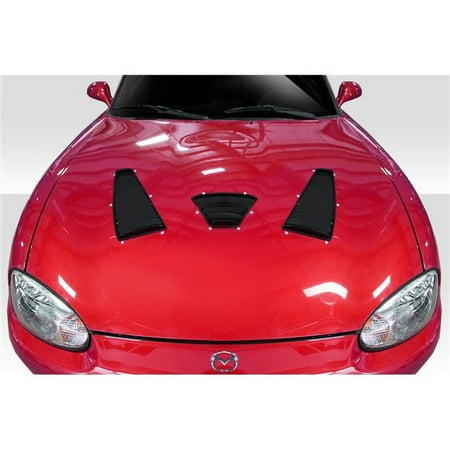 Universal Trackstar 3 Hood Vents - 3 Piece - Black