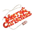 thumbnail image 2 of Plaque de Noël LED Joyeux Signe de Noël pour Fête de Noël Intérieure Extérieure Rouge, 2 of 8
