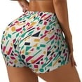 thumbnail image 2 of Kdxio Colorful Spots Print Workout Shorts for Women Seamless Soft Smooth Gym Yoga Scrunch Active Shorts, 2 of 9