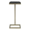 thumbnail image 3 of Uttermost Contemporary Metal Accent Table with Marble Top in Gold/Black, 3 of 5