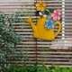 thumbnail image 5 of Regadera decorativa creativa de hierro para colgar en pared decoración del jardín del hogar para puerta dentera, decoración temática de jardín Amarillo Baoblaze colgante de encanto, 5 of 8