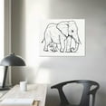 thumbnail image 3 of Nawypu Elephant Wall Decor Print - Modern, Minimalist, Black &amp; White Single Line Elephant Wall Art - Baby Nursery Elephant Wall Decor For Boys And Girls, 3 of 4