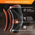 thumbnail image 3 of Rodillera DR. BRACE ELITE con estabilizador de tamaño (paquete de 2). Rodillera para mujeres y hombres, ideal para entrenamiento, deportes y uso diario. Manga de compresión para máxima sujeción del do, 3 of 5