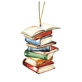 thumbnail image 2 of BKER Books Book Pendant Decoration Hanging On The Tree Key Bag As A Bookmark Purpose Practical Strong Durable, 2 of 5