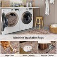 thumbnail image 7 of Lahome Washable Living Room Area Rugs 5x7, Vintage Soft Rugs for Bedroom, Low Pile Non Shedding Floor Carpets for Dining Room Apartment Desk, Distressed Red, 7 of 7
