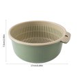 thumbnail image 3 of Kitchen Strainer Colander Bowl Set,6.7x3Inch 2 in 1 Colander Basket for Kitchen,Fruit Strainer Bowl,Vegetables Washing Bowl,Suitable for Washing Potatoes,Carrots,Spinach, 3 of 6
