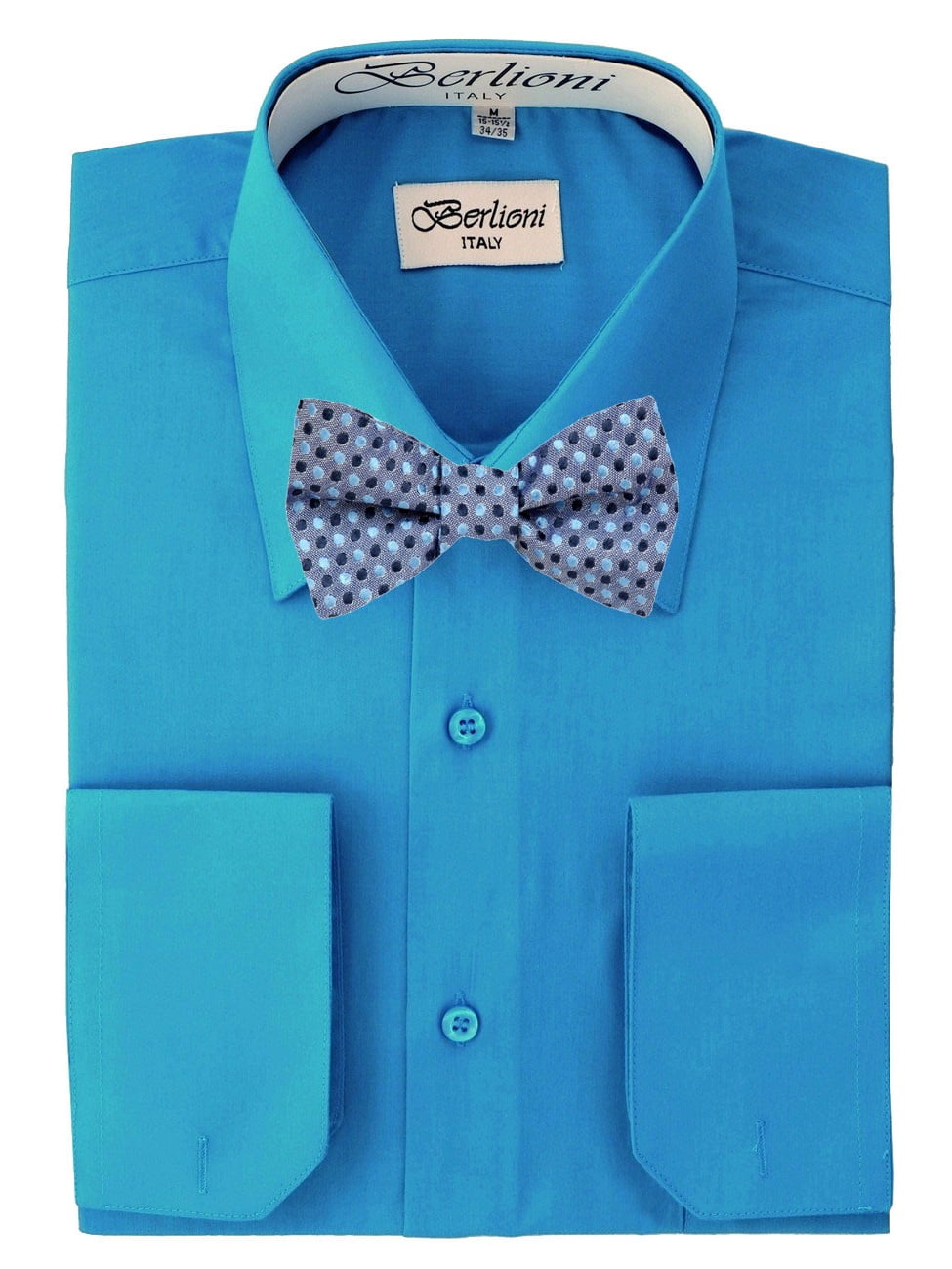 turquoise shirt and tie