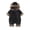 Black, variant on asjyhkr Fleece Hooded Rompers for Boys Girls Comfy Puffer Thick Warm Coat Fall Winter Soft Casual Jumpsuit for Kids(12-18 Months,White)