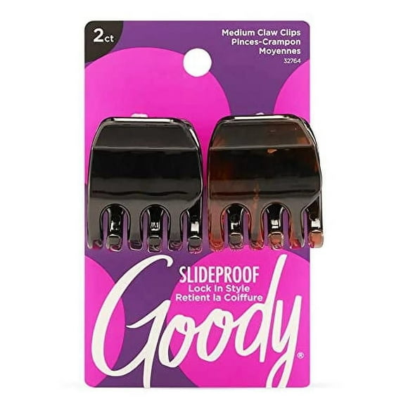 Goody Classics Clips demi-griffes moyennes - 2Ct Goody Claw Clips