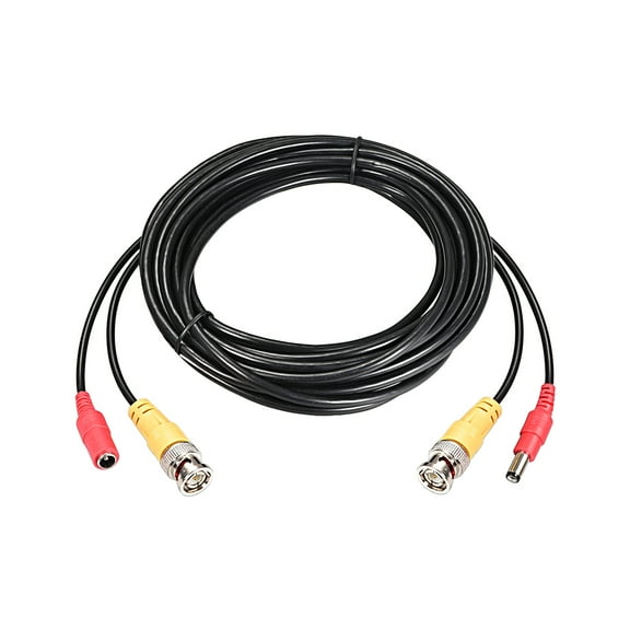Unique Bargains 5M 16ft CCTV Camera BNC DC Male to Female Power Video Extension Cable