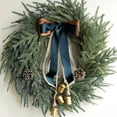 thumbnail image 3 of ZhyrZng Christmas Ornament Christmas Wreath For Front Door Christmas Decorations 18 Inch With Bells And Ribbons Household Artificial Wreath Crowns Tables Walls Window Indoor Outdoor Decoration, 3 of 9