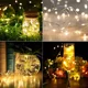thumbnail image 3 of Led Solar Cadena Luces Navidad Decoración Exterior 20m200led, 3 of 8