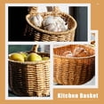 thumbnail image 4 of WEUVEB Cesta Tejida Para Almacenar Huevos Y Ajo Color Marrón Con Rústico Y Práctico, 4 of 8