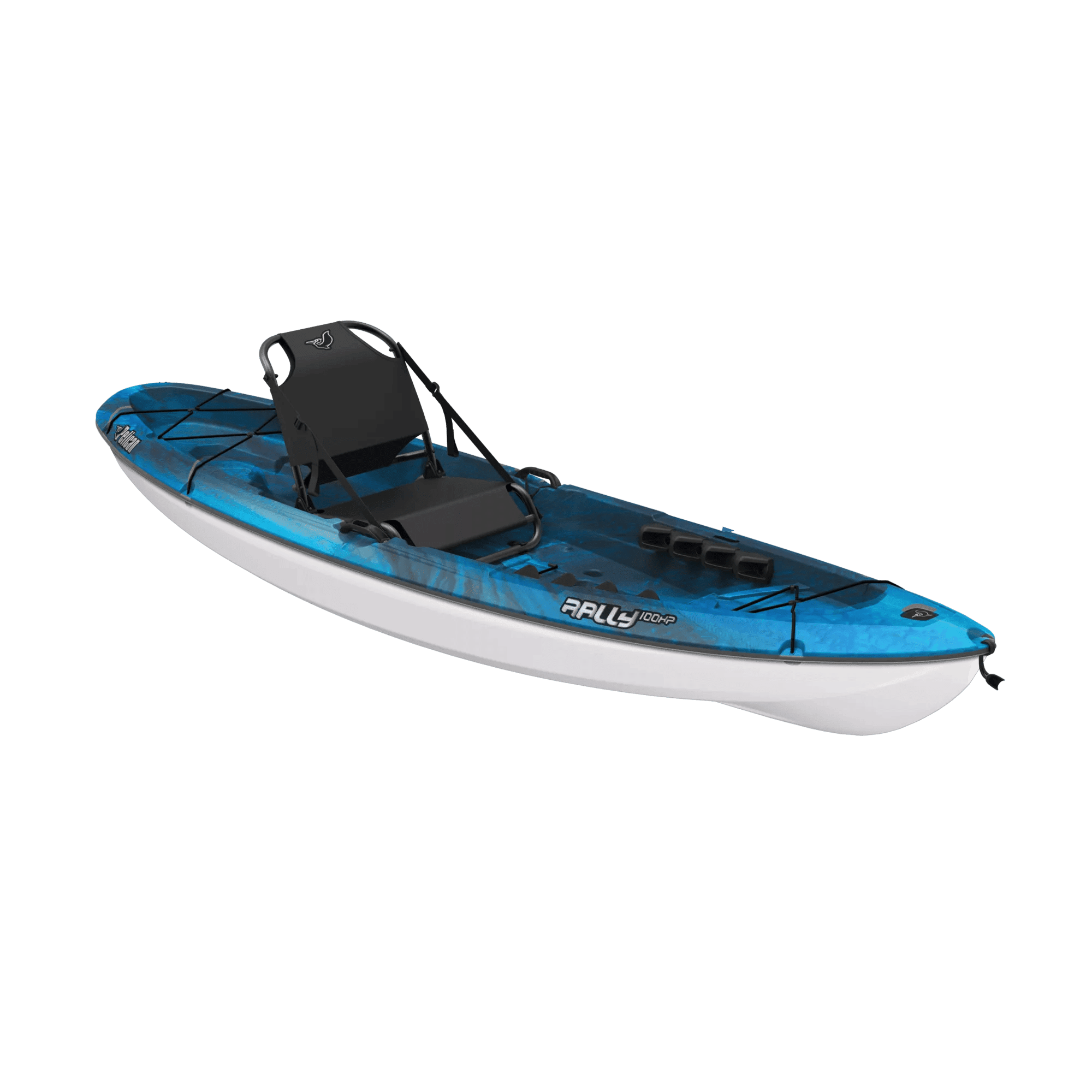 (2 pack) Pelican - Rally 100XP - Sit-on-Top Angler Fishing Kayak -  One person -10 ft - Neptune/White