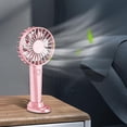 thumbnail image 3 of Mini ventilador portátil de mano con carga USB Ventiladores potentes de refrigeración por aire (rosa), 3 of 6