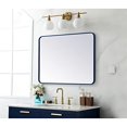 thumbnail image 3 of Living District MR802736BL 27 x 36 in. Soft Corner Metal Rectangular Mirror, Blue, 3 of 6