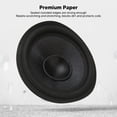 thumbnail image 3 of Speaker Cone Drum Paper, Water Absorption Easy Installation Subwoofer Speaker Drum Paper 1 Inch Inner Diameter Rubber Surround Black  for Speaker Accessories, 3 of 7