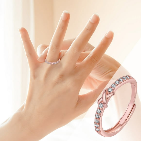 TopLLC Rings -over Design Cubic-Zirconia For Women Engagement Wedding Jewelry Accessories Gift For Women Girls Ring Ring