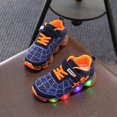 thumbnail image 1 of Zapatos informales de verano de dibujos animados de Disney para niños, zapatos deportivos para niños, zapatos con luz led, zapatos de red para niñas, 21 plantillas de 13,5 cm Gao Jinjia LED, 1 of 2