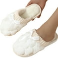 thumbnail image 4 of Wovix Women's Plush Cute Bow Slippers Fluffy Fuzzy Comfy Indoor Outdoor Shoes Non-Slip House Slippers Lightweight Comfy Basic Trendy Indoor Outdoor Shoes, 4 of 9