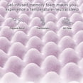 thumbnail image 7 of 2 Inch Twin Size Mattress Topper, Gel Memory Foam Egg Crate Bed Topper, CertiPUR-US Certified, Lavender, 7 of 7