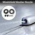 thumbnail image 2 of Unique Bargains Windshield Washer Nozzle for Mini Cooper Hatchback and S (R50, R53) 2002-2006 No.61667146377 Front Black With 2 Pcs1 Meter Fluid Hose 1 Set, 2 of 7