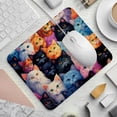 thumbnail image 2 of Cat Square Desk Mat Gaming Mouse Pad, 8.3x9.8 Inch Non-Slip Rubber Bottom Printed Design - Suitable for Office and Gaming, 2 of 6