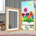 thumbnail image 3 of Kids Art Frames Front Opening Changeable Sets of 2 Wood 8.5X11" Artwork Frames for Kids Drawings Storage Frames Children Art Projects Schoolwork Crafts Hanging Art Displays, 3 of 6
