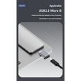 thumbnail image 4 of 2X Micro-B Male to Type C Female Adapter Type-C USB3.0 Micro-B Connector for External Hard Drive Disk HDD Cable Adapter, 4 of 7
