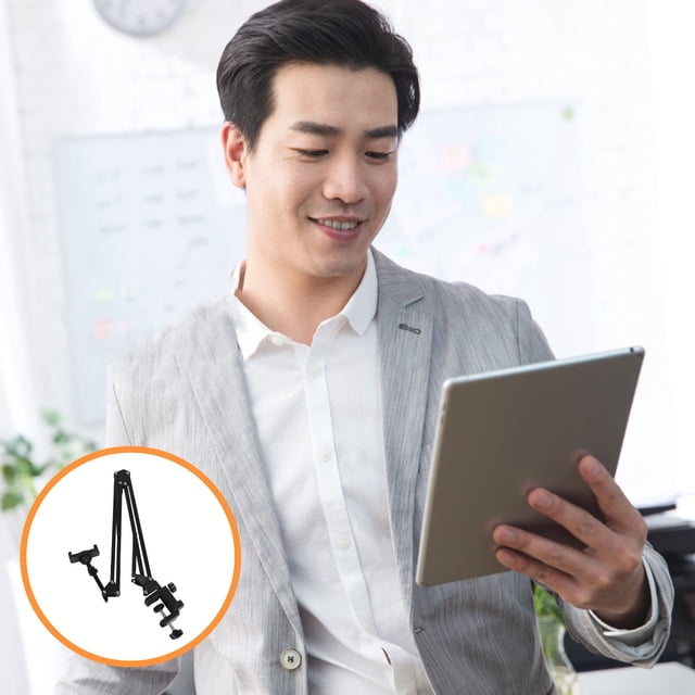 unbranded Soporte De Teléfono Con Clip Para Escritorio Con Flexible Y Ángulo Ajustable Negro