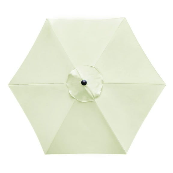 Bibana Replacement Canopy for 7.5ft Patio Umbrella, Market Umbrella Top with 6 Ribs, Outdoor Umbrella Cover (Beige)
