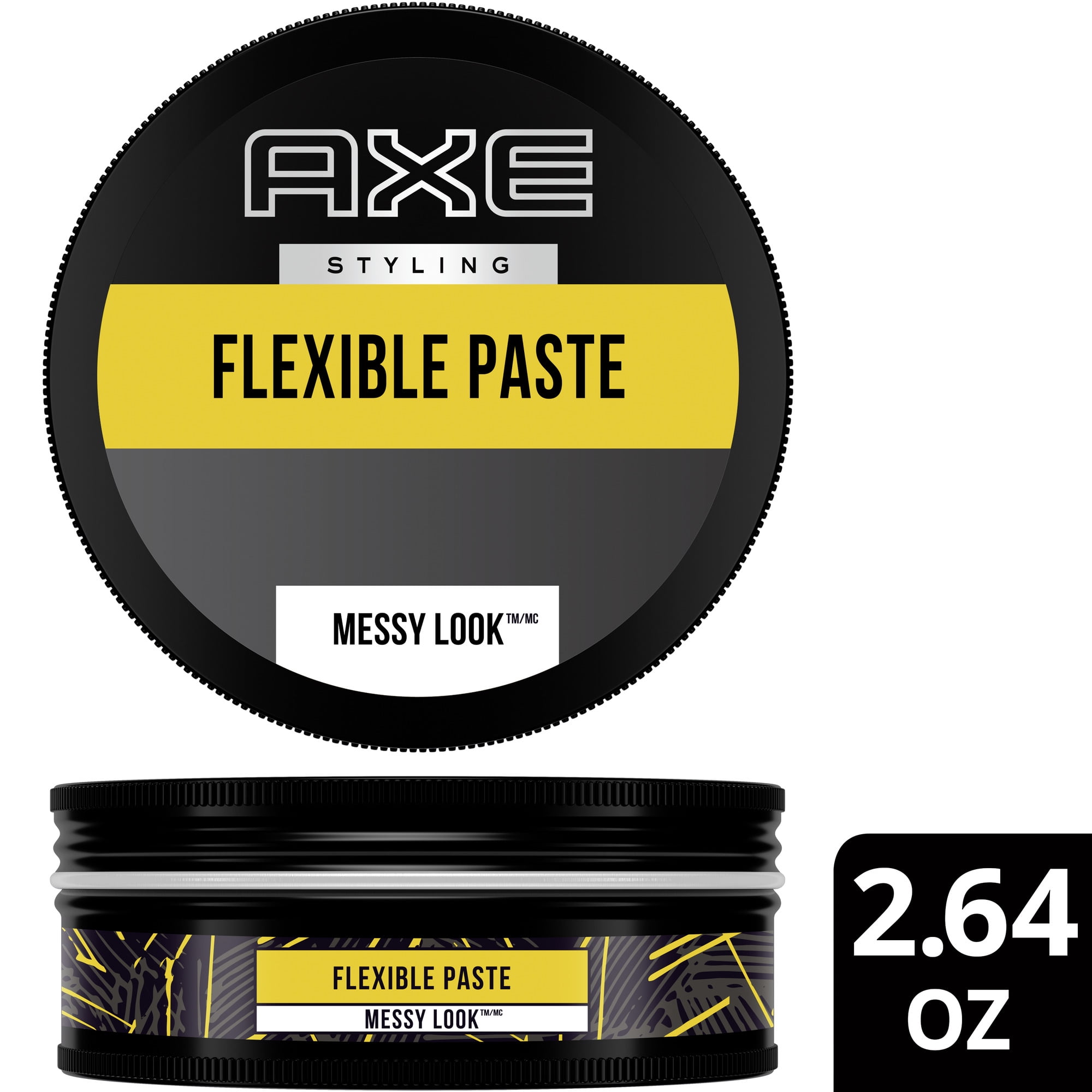 AXE Texturising Hair Paste Pomade, Messy Look Medium Hold Flexible, Easy to Use Natural Finish for Short to Mid-Length Hair, 2.64 oz
