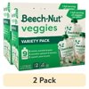 (2 pack) Beech-Nut Veggies Stage 2 Baby Food Variety Pack, 3.5 oz Pouch (9 Pack)