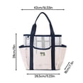 thumbnail image 5 of Travel Beach Tote Bag with Multi Pockets, Waterproof Mesh Beach Bags, Large Capacity Handheld Cosmetic Zipper Pouch, 5 of 5
