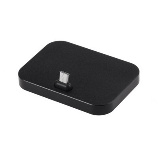 Inteprter Soporte de microcargador de escritorio para teléfono móvil Estación de acoplamiento de carga Usb-C para teléfono inteligente Teléfono y Comunicación Negro