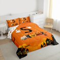 thumbnail image 2 of Homewish Personalized Letter Gifts Full Size Comforter Sets,Halloween Themed Alphabet S Bedding Comforter Set,Halloween Reversible,3-Piece,1 Comforter and 2 Pillowcases, 2 of 7