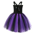 thumbnail image 6 of HAWEE Battiness Costumes Halloween Girls Purple Bat Costume Party Fancy Dress with Headband and Sleeves, 6 of 6