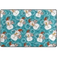 thumbnail image 4 of SKYSONIC Funny Snowman Non-Slip Area Rug, Winter Floor Carpet Comfort Floor Mats Decor for Indoor Front Porch Living Room Bedroom Kitchen, 36"x24", 4 of 7
