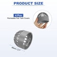 thumbnail image 2 of Uxcell 3 Inch (75mm) Fish Cover Permeable Cap, 4Pcs Aquarium Guard, Gray, 2 of 6