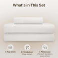 thumbnail image 4 of California Design Den Twin Bed Sheets Set - 100% Organic Cotton Sheets, Soft and Crisp Percale, Deep Pockets, 3 Piece Bed Sheet Set - True Ivory, 4 of 8