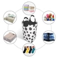 thumbnail image 3 of DouZhe 50L Rectangular Laundry Basket, Leopard Print Animal Texture Prints Waterproof Foldable Laundry Hamper with Aluminum Handles, 3 of 6