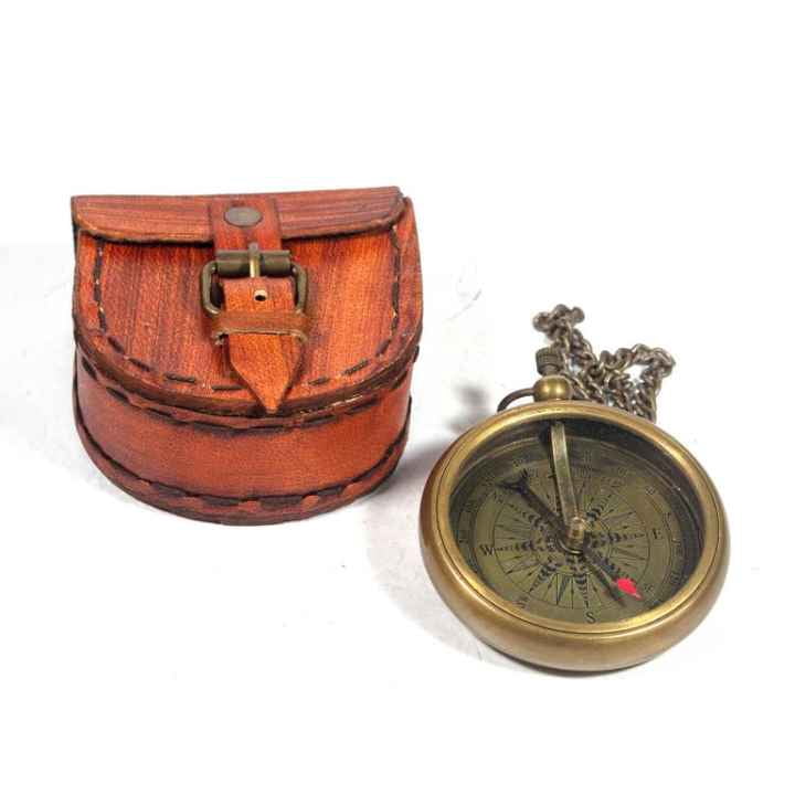 Collectible Vintage Style Compass Antique Royal Navy Brass Compass Nautical Marine Mini Pocket Personalized Compass