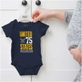 thumbnail image 5 of United State Navy Logo Semper Fortis Romper Boys or Girls Infant Baby Brisco Brands 12M, 5 of 6