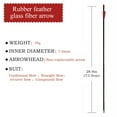 thumbnail image 4 of Runzkzy 29inch Fiberglass 6/12 PCS Archery and Hunting Arrows Combined with Recurve Bows and Arrows, 4 of 13