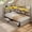 Gray, variant on Twin Corner Bed Daybed with 6 Storage Drawers, Antique White