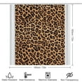 thumbnail image 2 of Colorful Leopard Print 4 Pcs Shower Curtain Set with Rug Bathroom Sets with Waterproof Fabric And Non-Slip Rugs Toilet Lid Cover Bath Mat Decor with Hooks, 2 of 7