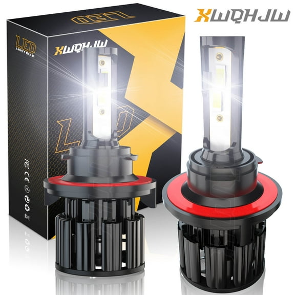 XWQHJW 9008 H13 LED Headlight Bulbs Combo High/Low Beam Halogen Replacement 6000K Xenon White IP67, set of 2