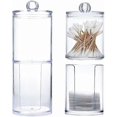 thumbnail image 2 of Cotton Swab Dispenser Cotton Swab Holder Plastic Cotton Swab Holder Clear Cotton Swab Acrylic Container, 2 of 5