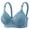 Light Blue, variant on Women Lace Bra Non Padded Wireless Comfortable Breathable Push Up Adjustable Straps Thin Non Rim Gathering Adjusting Everyday Daily Life